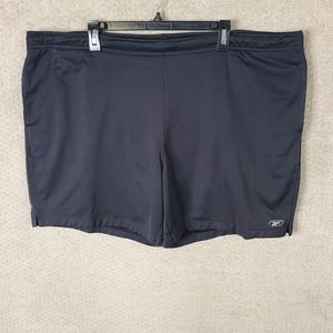 Reebok Shorts Mens XL Black Athletic Running Drawstring Polyester‎ Play Dry Gym